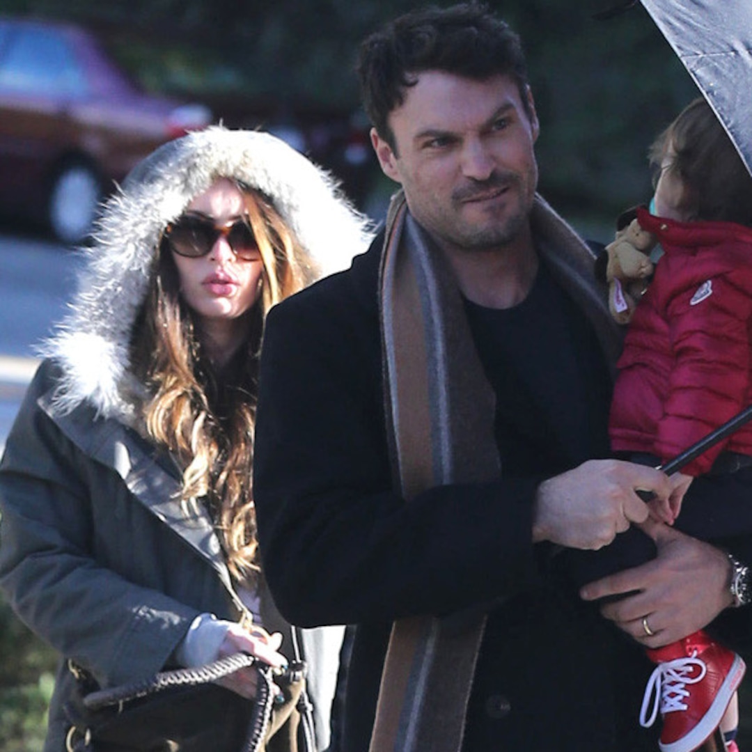 Pregnant Megan Fox Steps Out With Husband And Baby E Online
